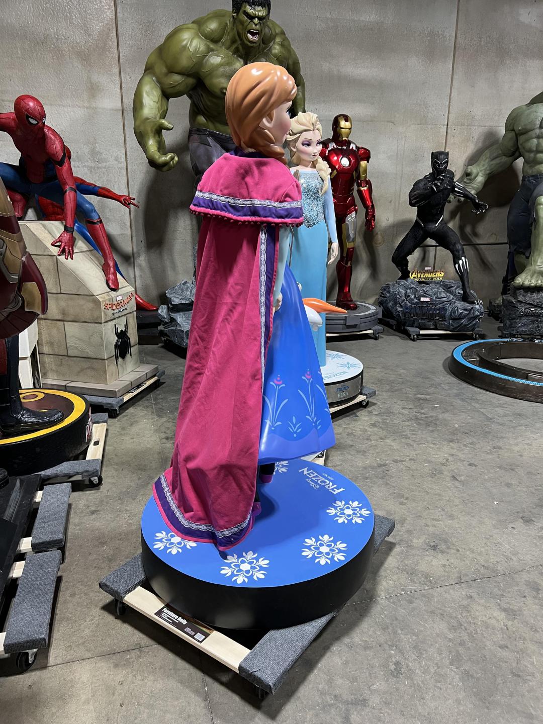 Life Size Frozen Anna, Elsa and Olaf