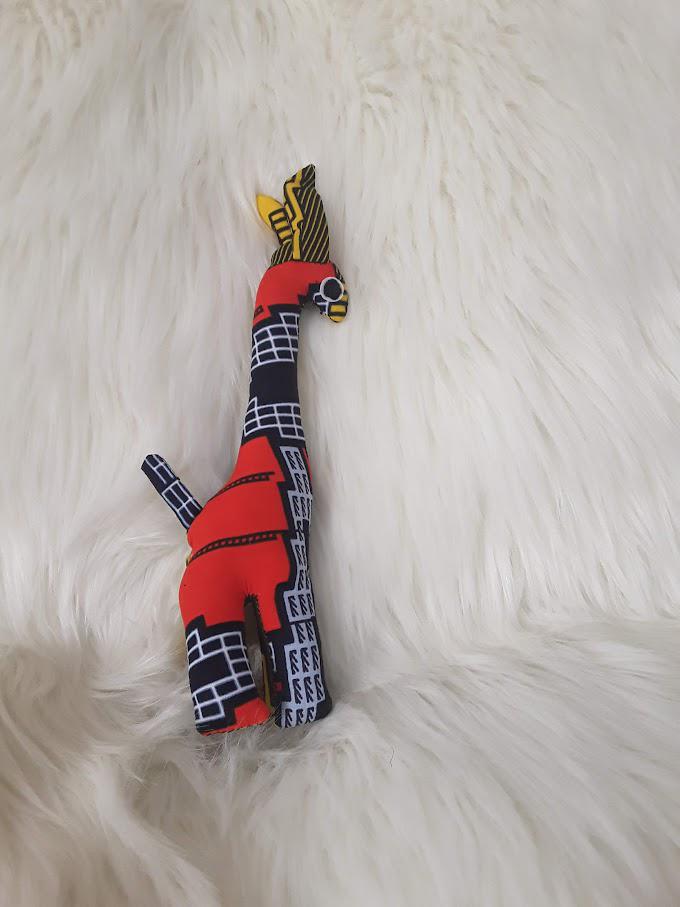 Handmade Stuffed Giraffe.