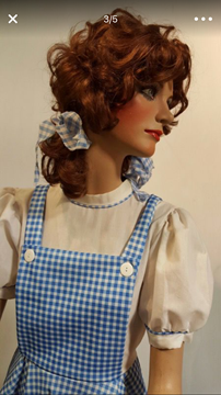 VINTAGE MANNEQUIN DOROTHY STYLE WIG AND COSTUME LOCAL PICKUP ONLY