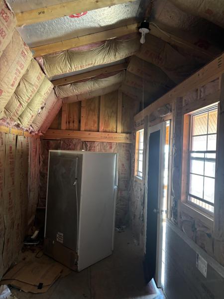 12x24 Corner Porch Lofted Cabin - Repo!