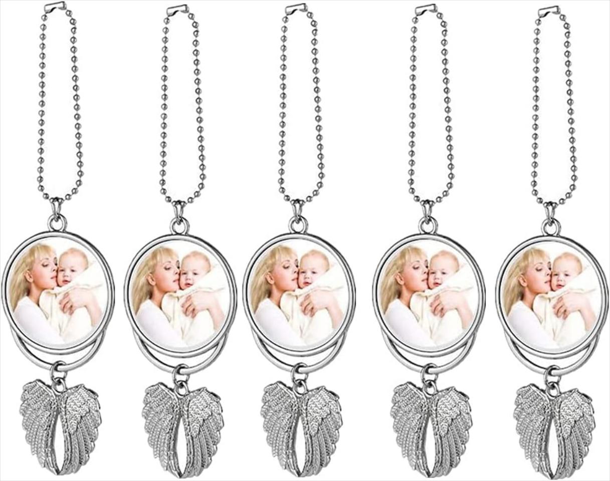 Car Hanging Ornament,Angel Wing Rearview Mirror Pendant