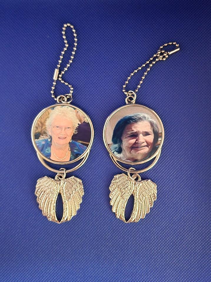 Car Hanging Ornament,Angel Wing Rearview Mirror Pendant