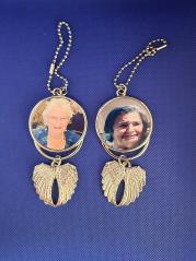 Car Hanging Ornament,Angel Wing Rearview Mirror Pendant