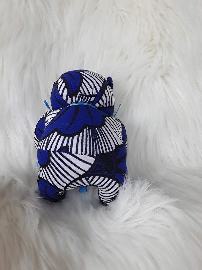 Handmade Ribbon Bow Tie Teddy Bear.