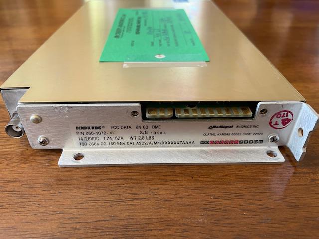 King KN-63 DME Processor Computer. Form 8130, Used.