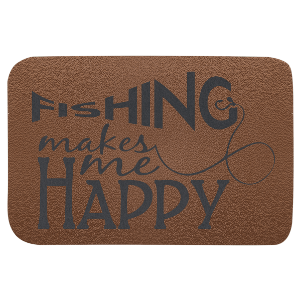 3" x 2" Rectangle Leather Patch