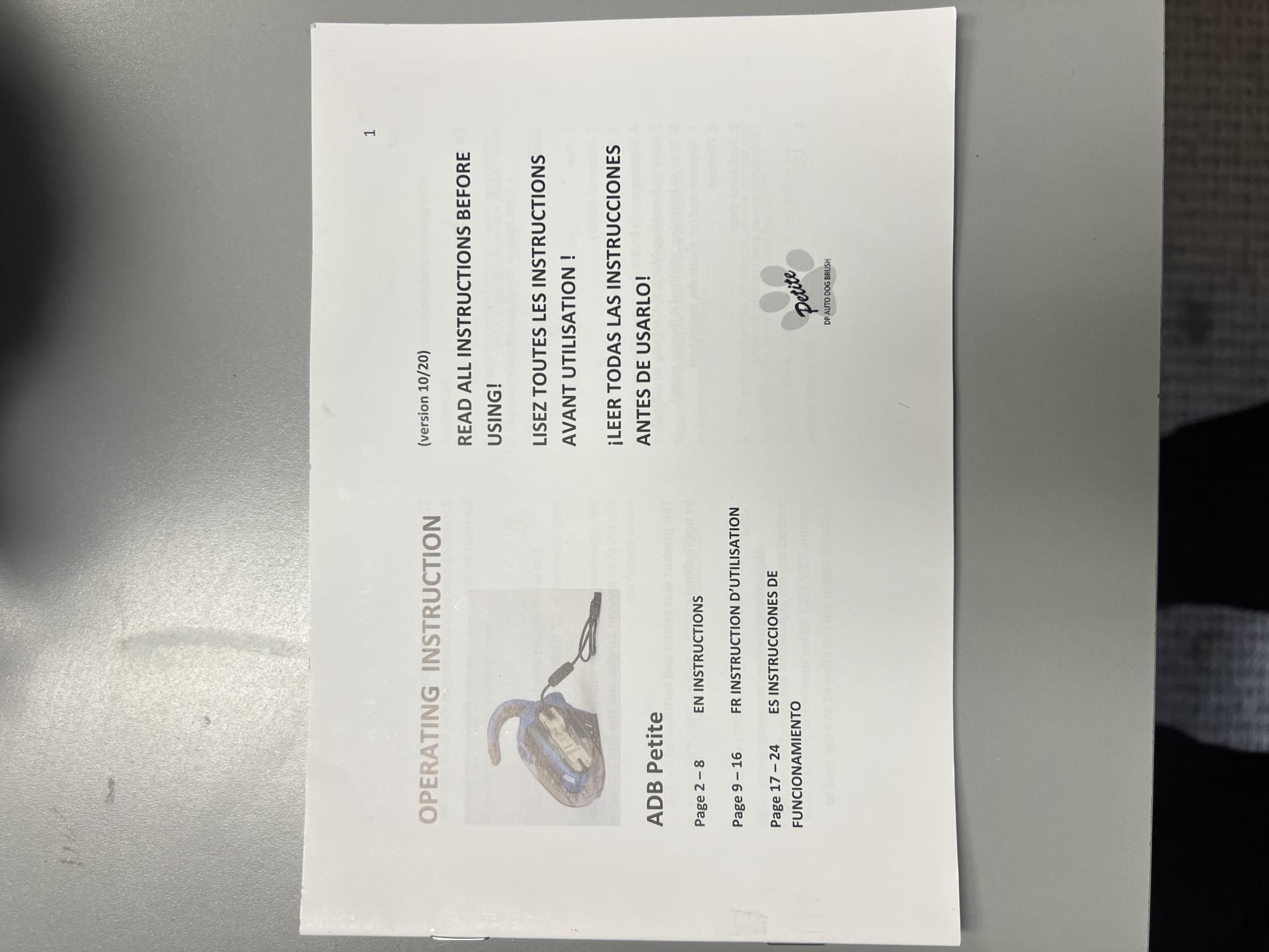 Petite Dp Auto Dog Brush