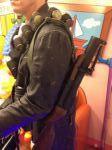 Life Size Terminator Arnold with Working Mini Gun