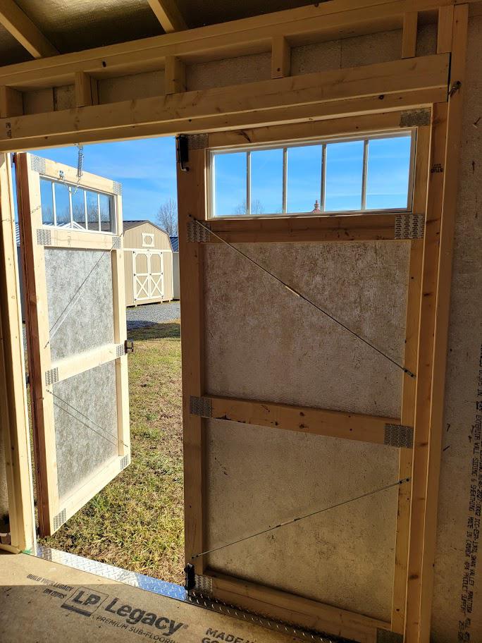 MARION: BEAUTIFUL TWO-TONED 12x24 STORAGE BUILDING w/HIGH WALLS!