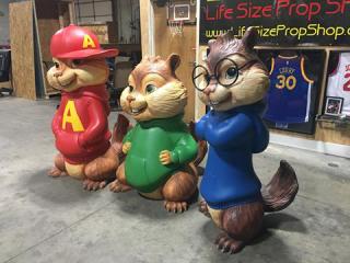 Life Size Alvin and the Chipmunks Theater Display