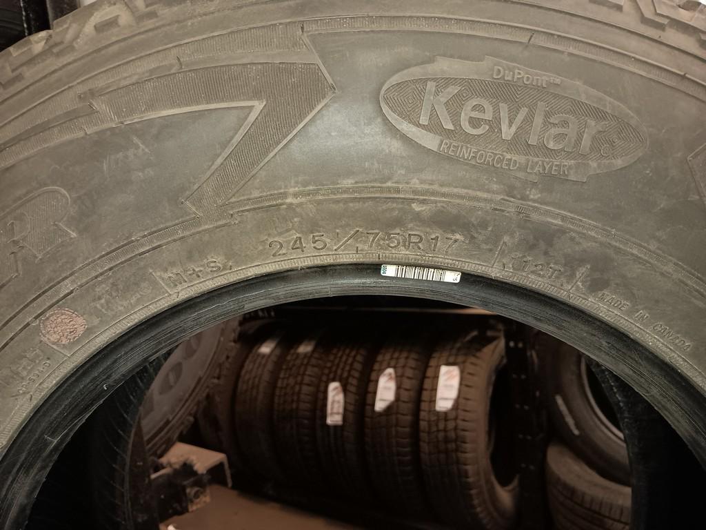 245/75R17 Goodyear Wrangler with Kevlar Tires Set of 4