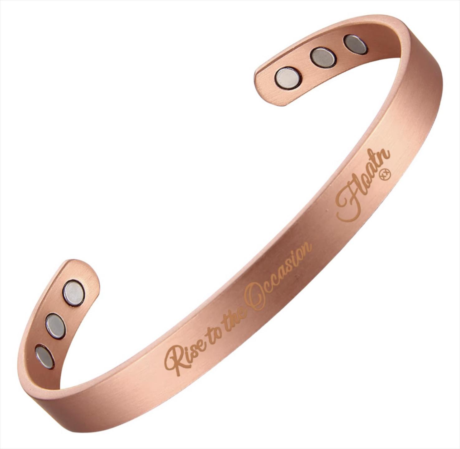 "Rise to the Occasion" Magnetic Copper Bracelets