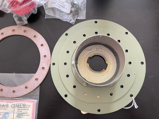 Two Cessna SK182-85B Fuel Filler Adaptor Kits With Raised, Vented, Fuel Caps. NEW.