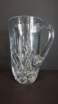 THUMBPRINT PRESSED CRYSTAL 8-1/2" PITCHER