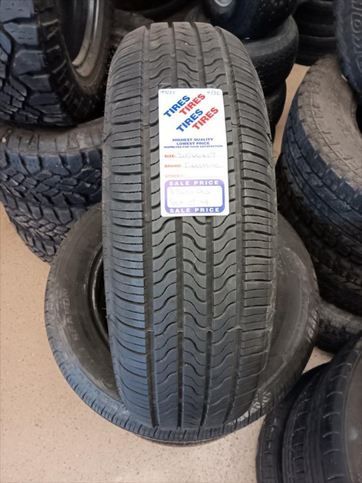 215/60R17 Firestone All Season Tires Set of 4