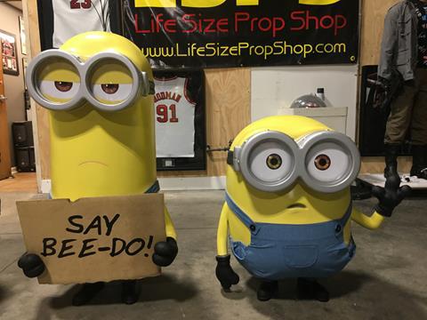 Despicable Me Minions Movie Theater Display