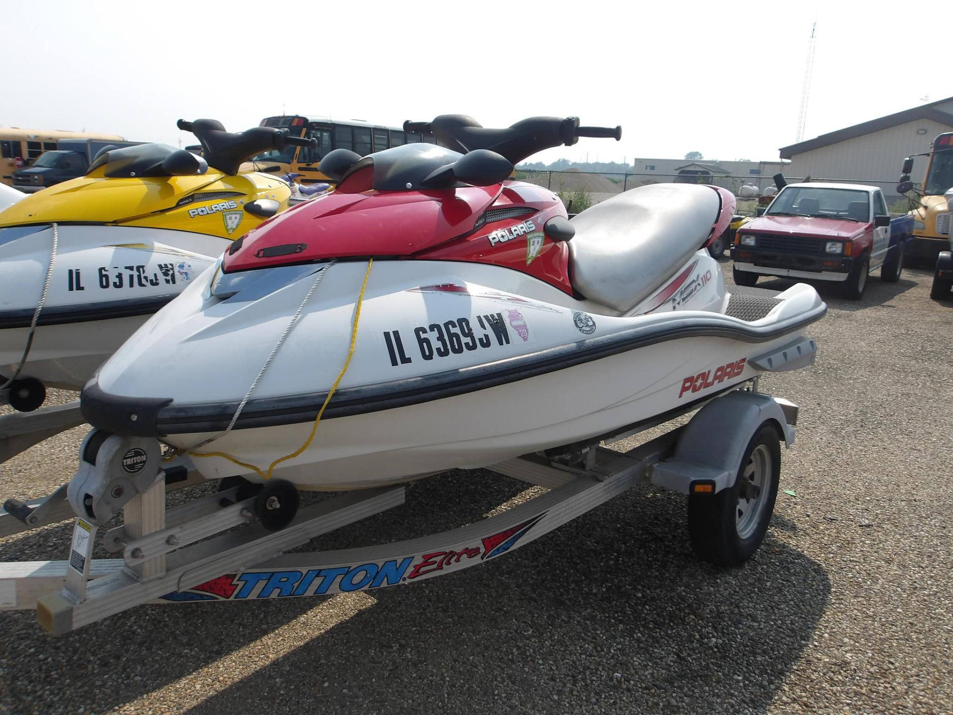 T7 - 2004 Polaris MSX-110 Turbo 4 Stroke. 2004 Triton Trailer