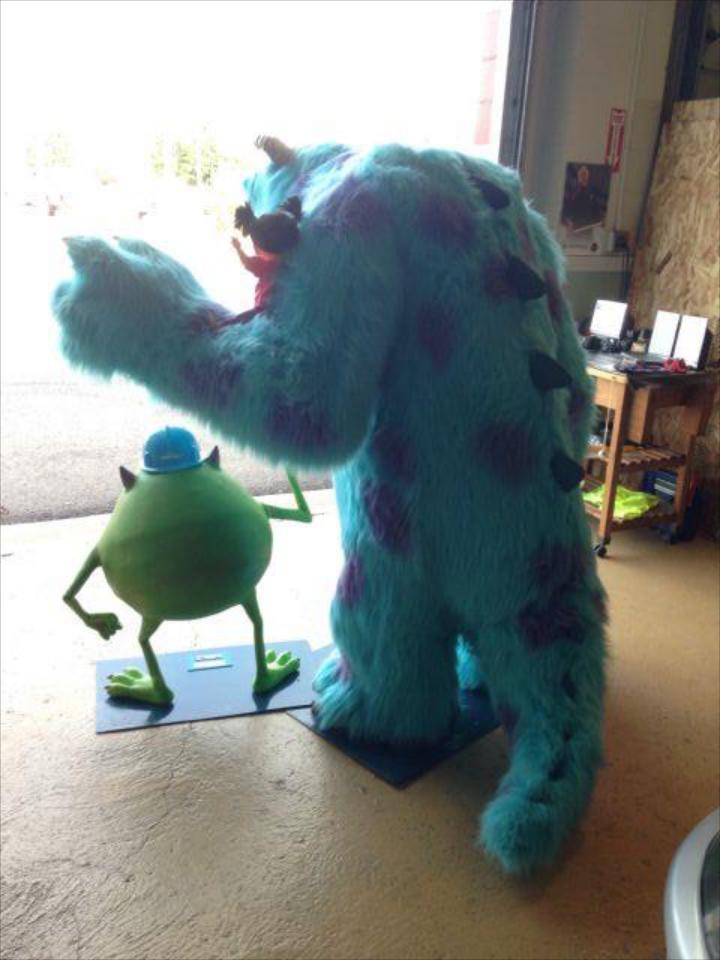 Life Size Monsters Inc Sulley, Mike and Boo