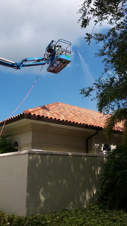 Apple Roof Cleaning Technique: Shingle &amp; Tile Soft Wash Roof Cleaning