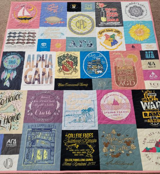 Mosaic T-shirt Quilt.