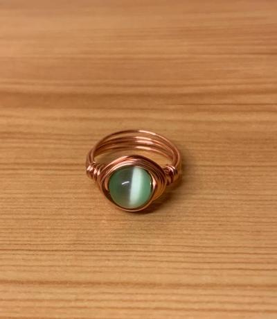 Cat Eye Copper Ring