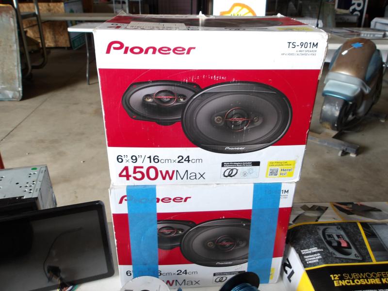 Audio Equipment up for auction Saturday September 5th before the car auction at 10am