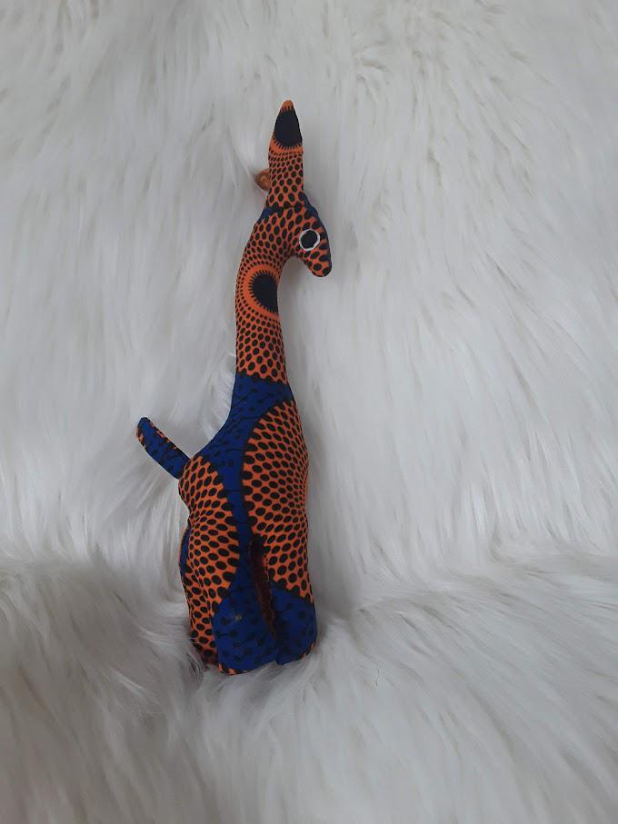 Handmade Stuffed Giraffe.