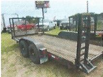 2002 Cronkite 80" x 16' Trailer - Lot # R1117