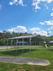 SAVE $879.35 OFF - ONLY $4,005.95 + tax - 30x20x9 VERTICAL ROOF TRIPLE CARPORT COVER