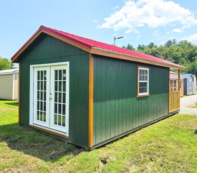 🔥SAVE $2,902 12x24 INSULATED FINISHED COTTAGE w/ELECTRICAL & 6 FT PORCH - $16,448 - $650 DOWN - $650/MO - FREE DELIVERY (50 miles)