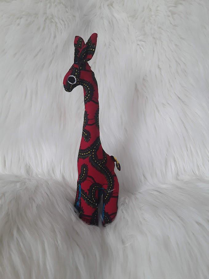 Handmade Stuffed Giraffe.