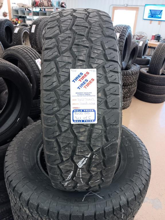 265/70R17 Pathfinder All Terrain Tires Set of 5