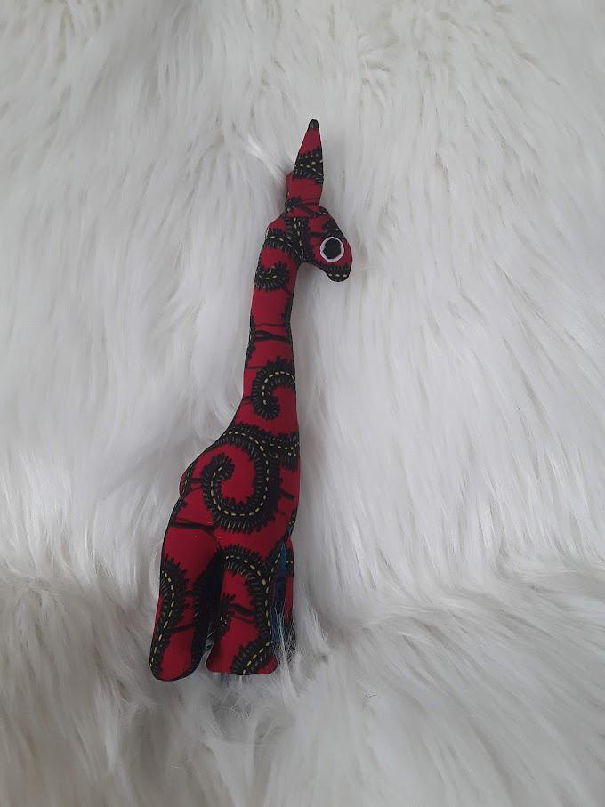Handmade Stuffed Giraffe.