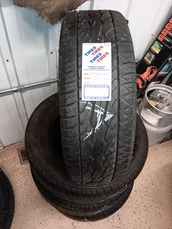 P205/65R15 Dunlop Signature Tires Set of 4 All 4 have Patches