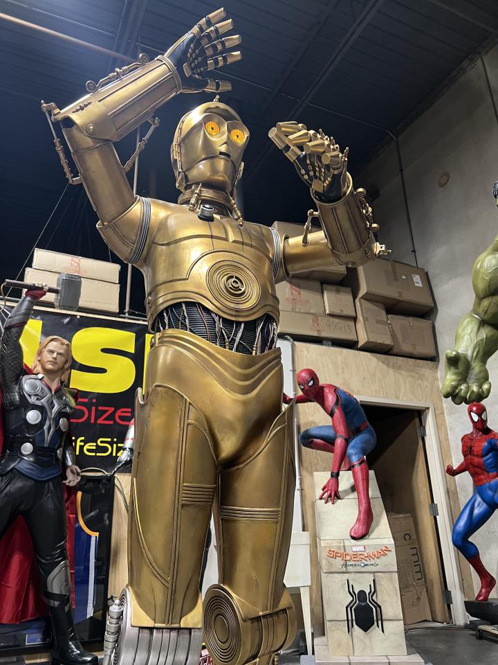 Life size Star Wars Sideshow C3P0 Version 2