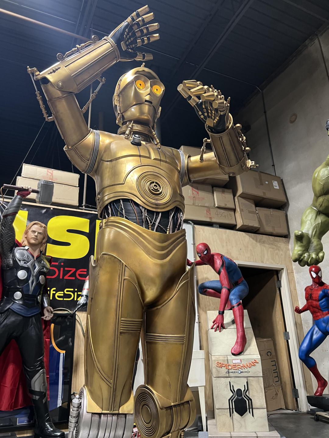 Life size Star Wars Sideshow C3P0 Version 2