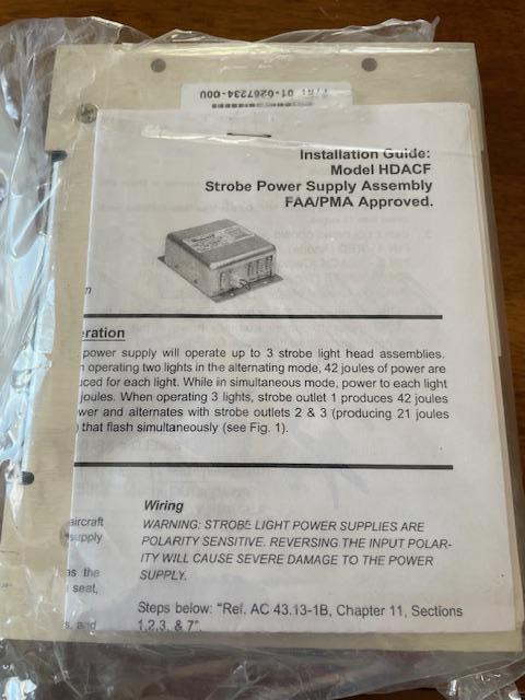 Whelen HDACF Strobe Power Supply Unit. New Old Stock.