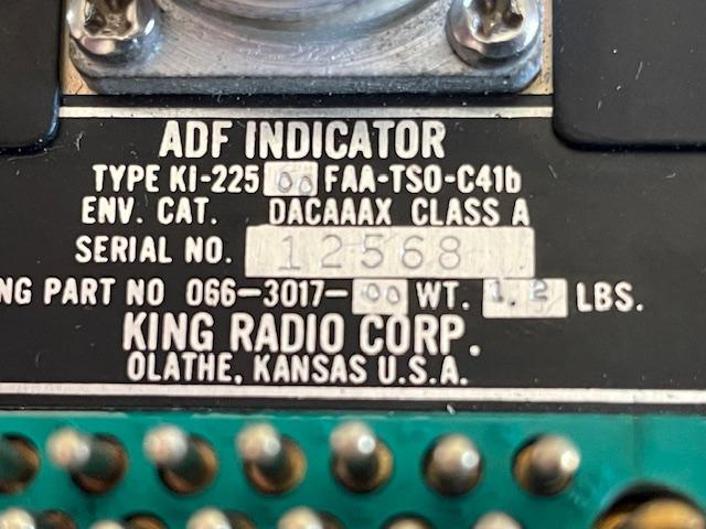 King KI-225-00 ADF Indicator. Used.