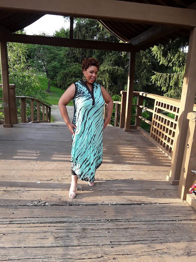 Sleeveless Tie Dye Dress.