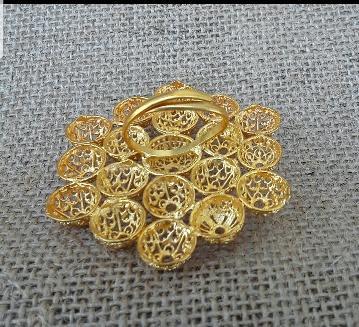 Oversized Gold Plated Ring