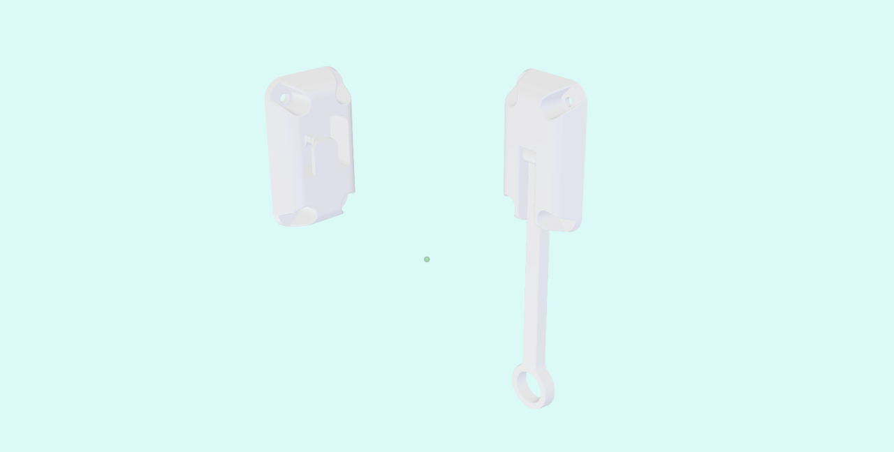 Ring Latch 5" White