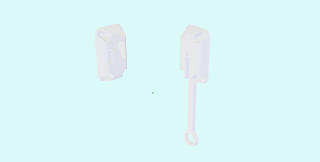 Ring Latch 5" White