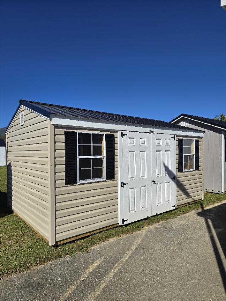 SAVE $598 OFF! - 10x16 ALL AMERICAN VINYL SHED - $5,389 - $213 DN - $213/Mo - NO CREDIT CHECK - EVERYONE APPROVED!