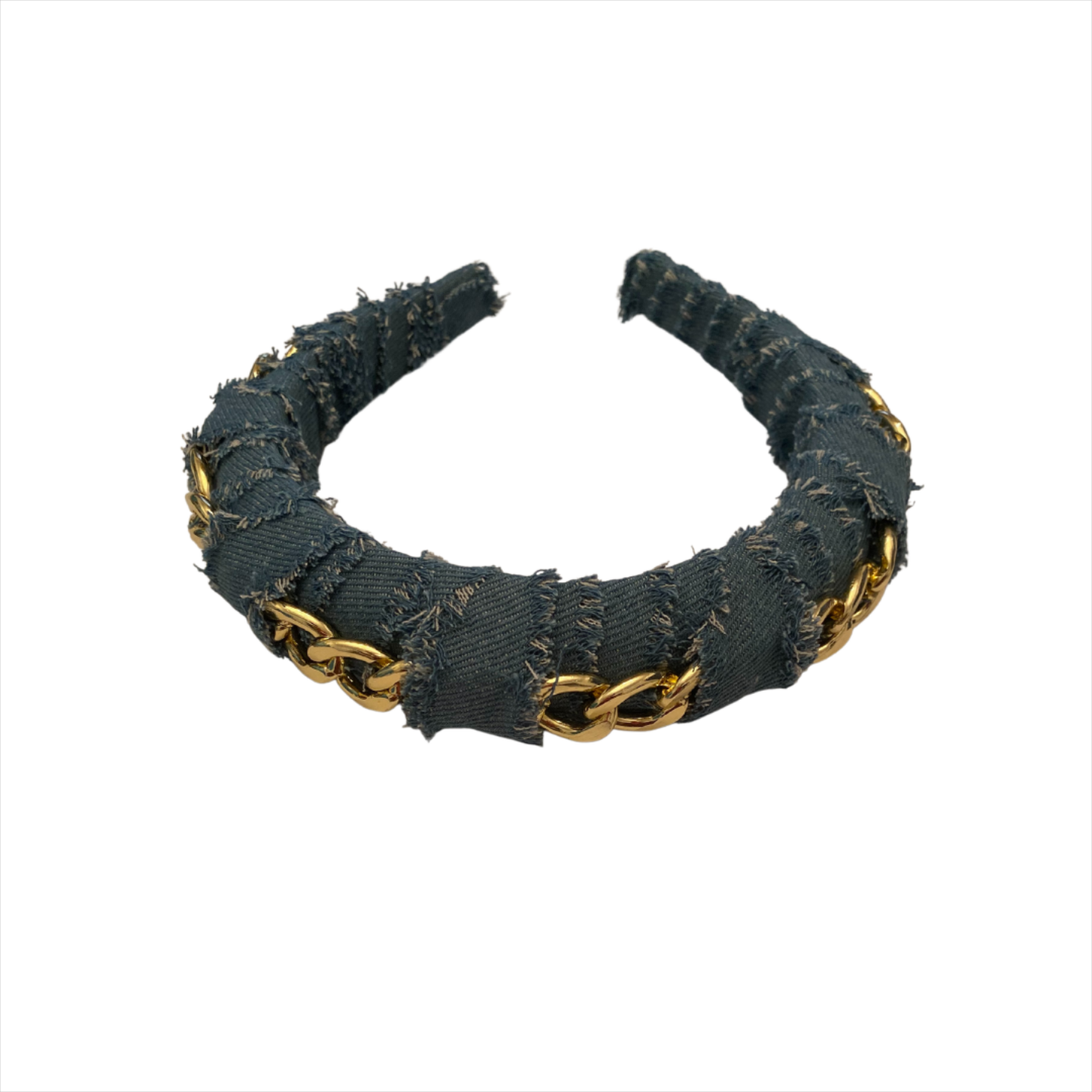 Light Denim Chain Headband