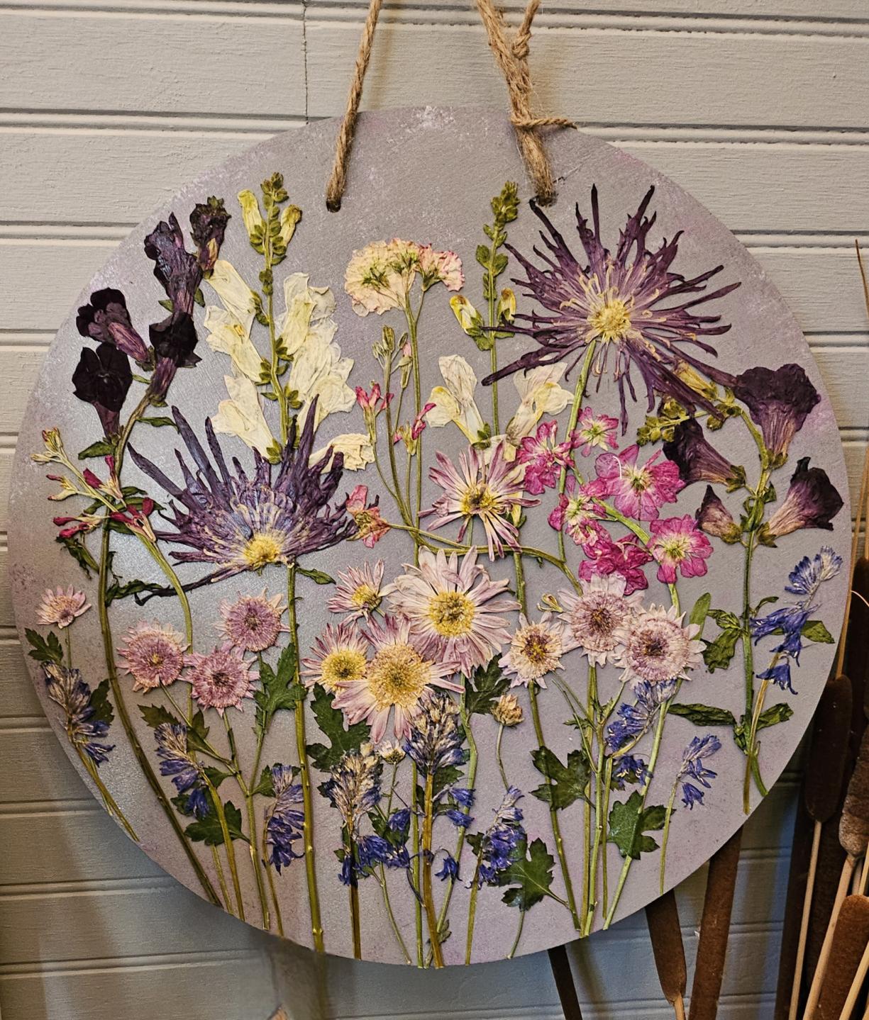Wall Hanger, Large Chrysanthemum Garden