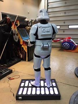 Life Size Star Wars Stormtrooper with Blaster Full Size