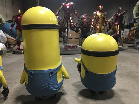 Despicable Me Minions Movie Theater Display