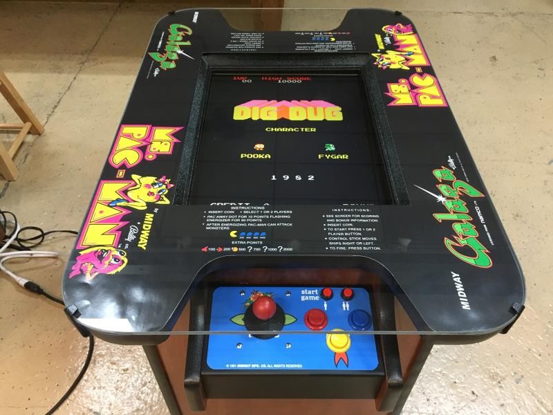 60 In 1 Cocktail Table Arcade Game With Stools