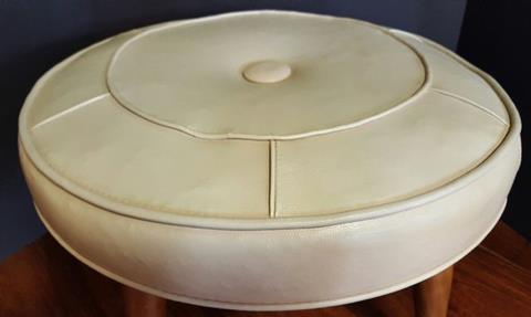 MID-CENTURY MODERN ATOMIC FOOT STOOL OTTOMAN