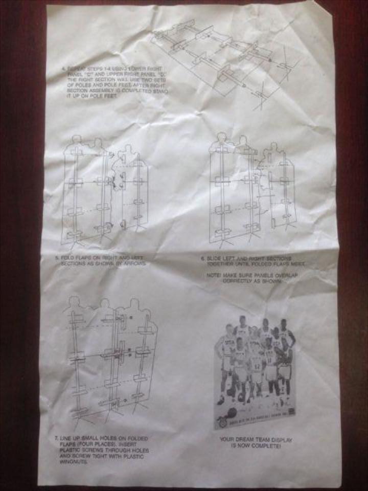 Life Size 1992 Olympic Dream Team Display W/ Box